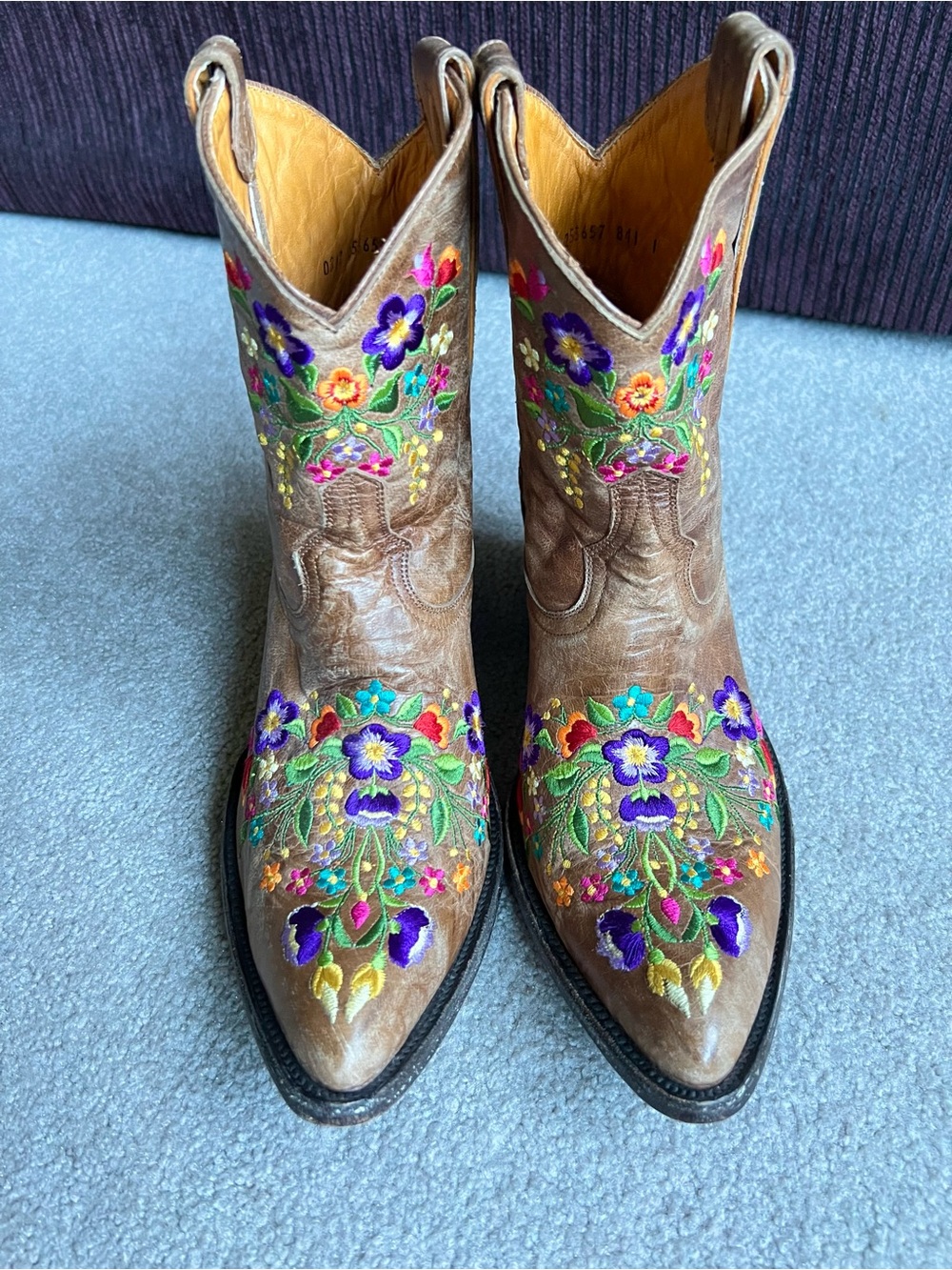 Old Gringo 10 B Sora Floral Western Cowboy Cowgirl ankle Boots